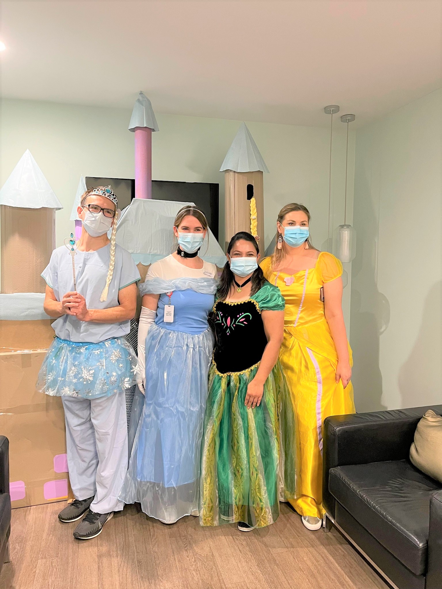 NICU staff dressed up for Party Day 
