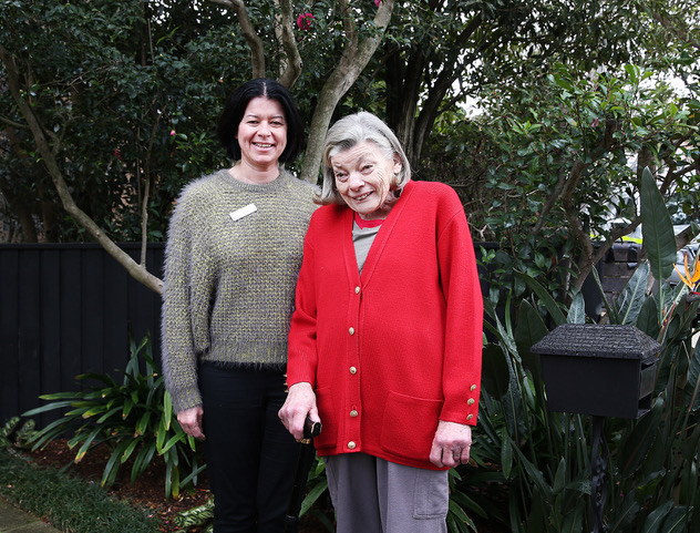 Photo of Aged Care Health Worker assessing patient