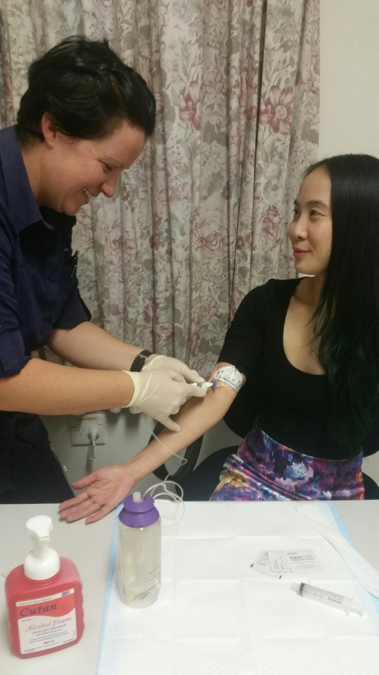 Photo of Hospital in the Home worker with patient