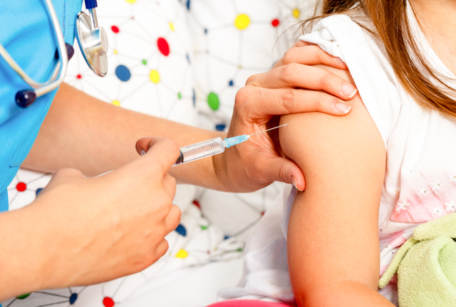 The child get immunised by a nurse.South Eastern Sydney Public Health Unit provides general advice and information on adult and childhood immunisation and vaccination