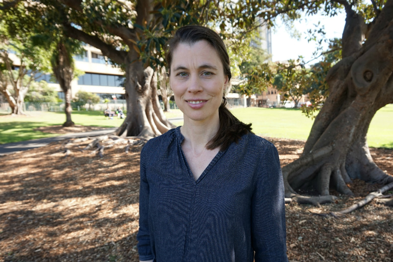 Woman in park