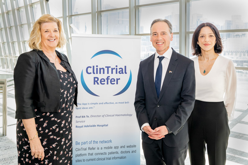 Roslyn Ristuccia, The Hon Greg Hunt MP, Minister for Health, Christine Zahren 