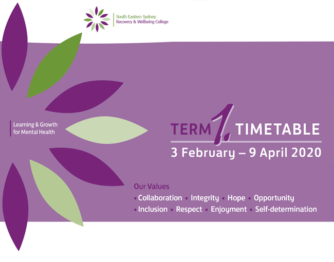 Term 1 Timetable