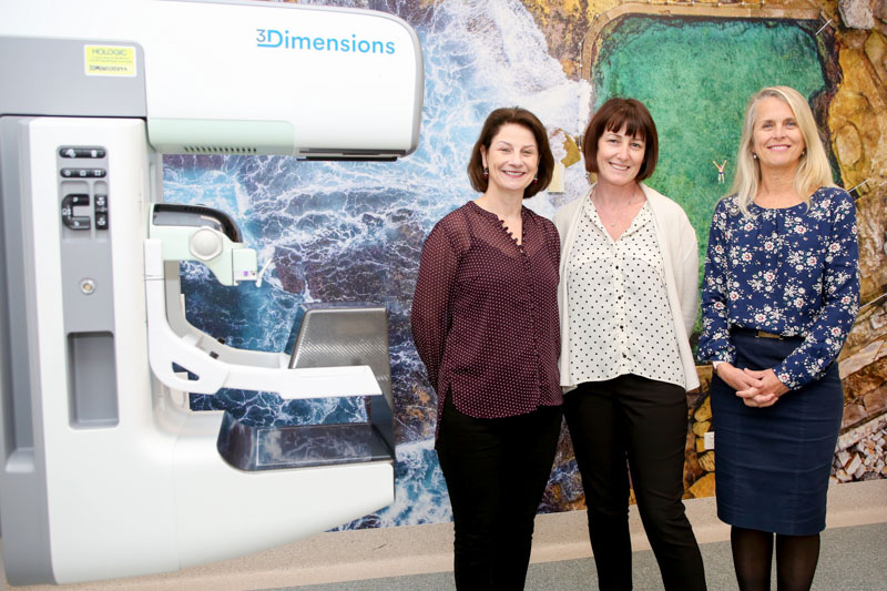NSW Women’s Breast Centre staff members: Helen Conlon, Gill Neil & Fiona Kilponen