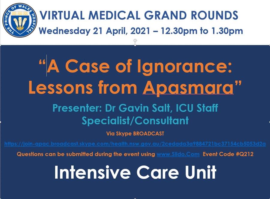 ICU Medical Grand Rounds 2021