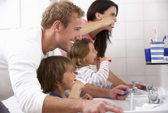 Healthy teeth and gums