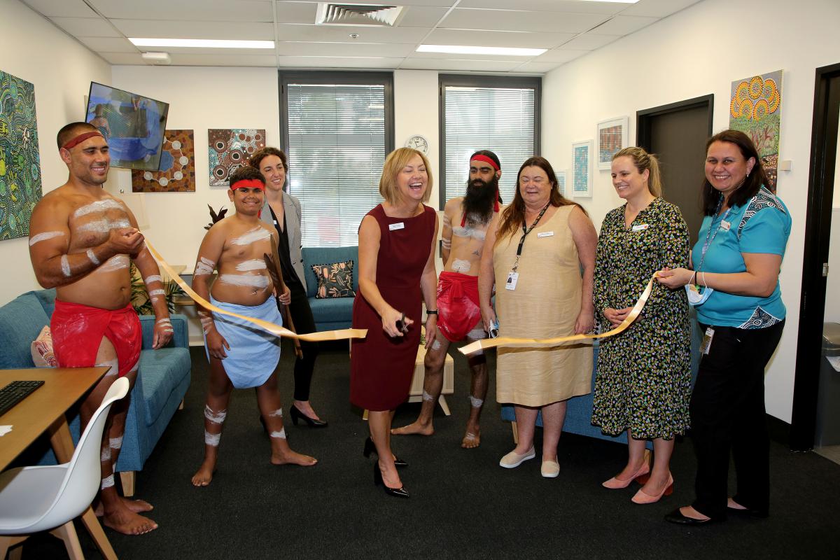 Staff and Community Members in the Dharawal Carers Lounge
