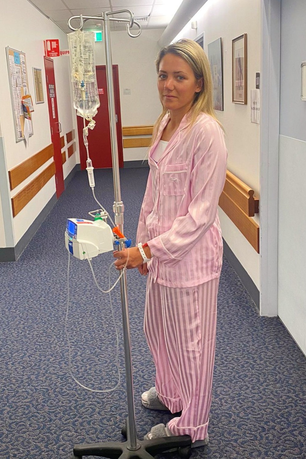 Martine during her time at hospital