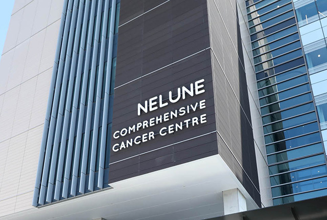 External signage of Nelune Comprehensive Cancer Centre