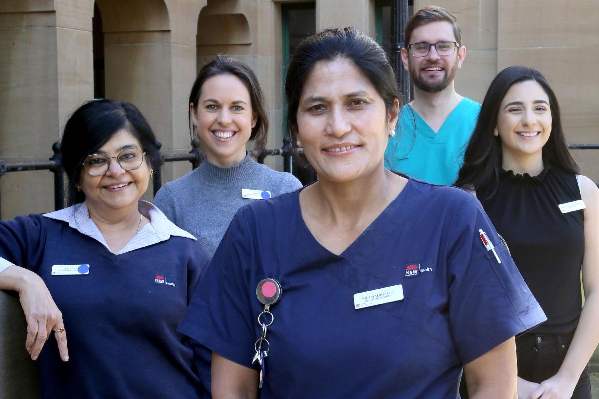 Group of healthcare workers