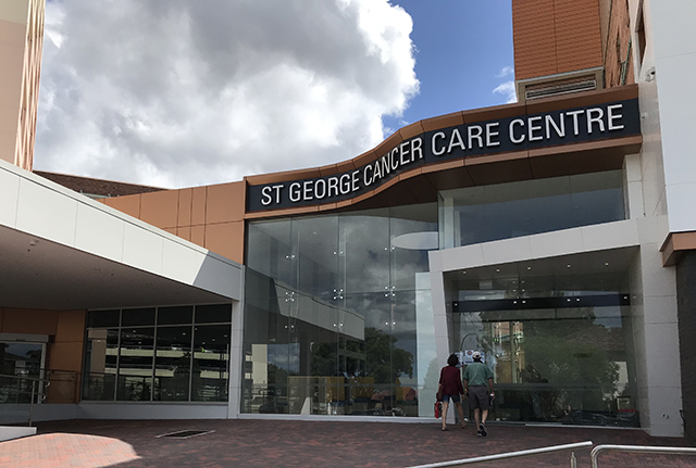 External view of St George Hospital Cancer Services building