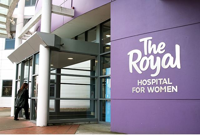 External signage of Royal Hospital for Women