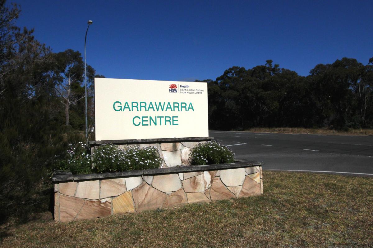 Sign outside Garrawarra Centre