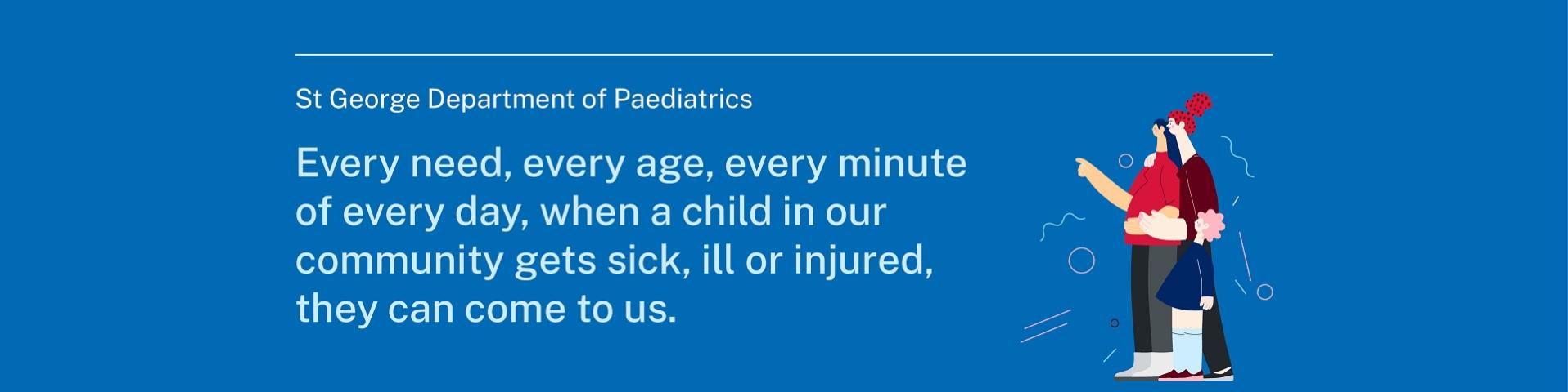 St George Department of Paediatrics Website Header