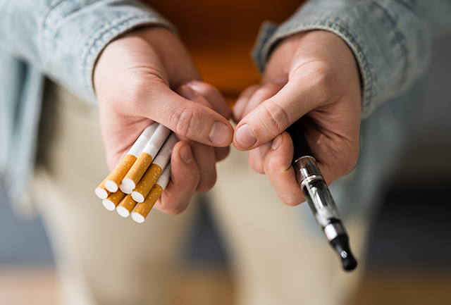 Stopping smoking or vaping