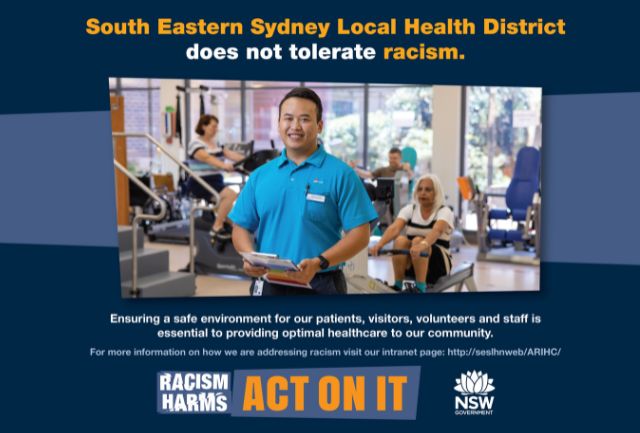 SESLHD does not tolerate racism presentation