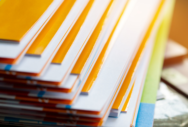 A stack of reports