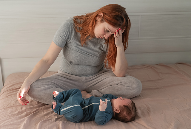 Mental Health- mother and a baby