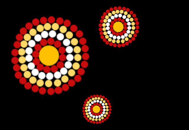 Aboriginal artwork, credit to Tiana Parashko-Mays
