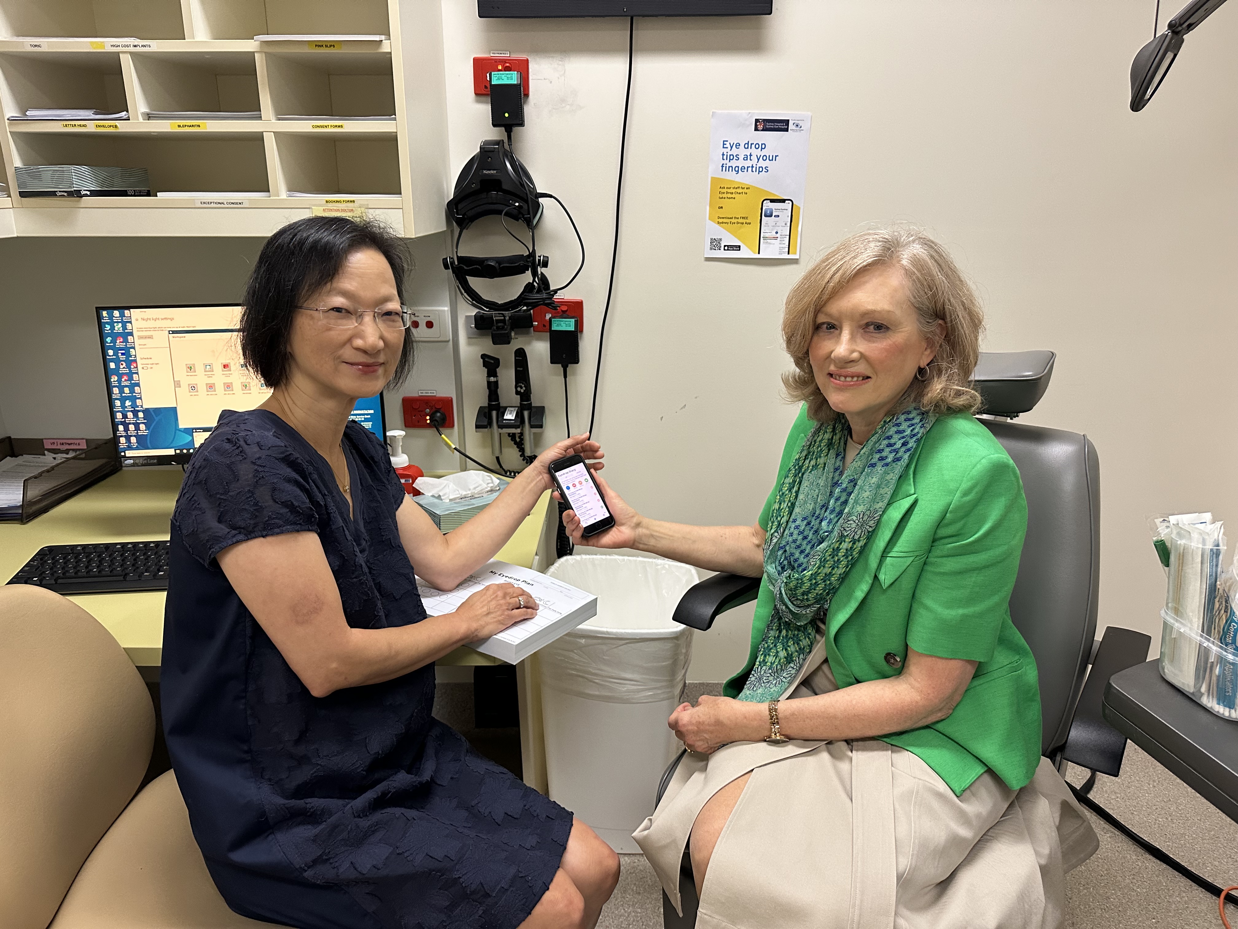 Dr Ridia Lim and Kim Gardiner