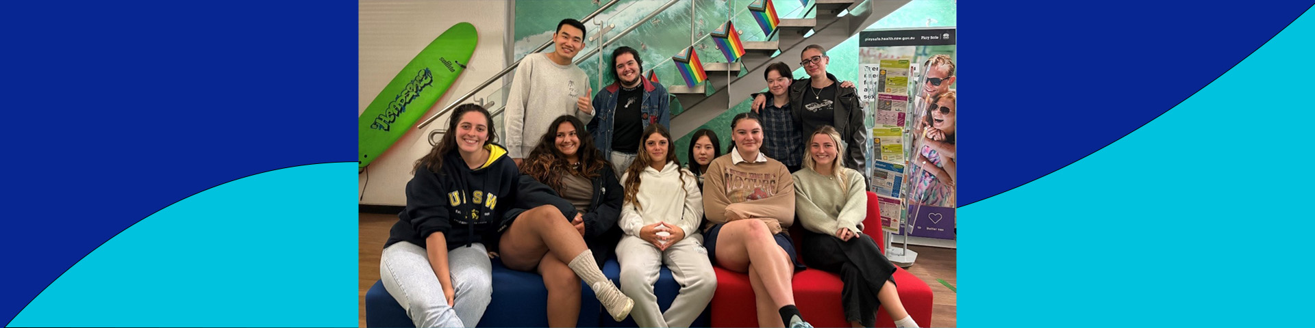 photo of young people from the peer education and youth advisory committee 