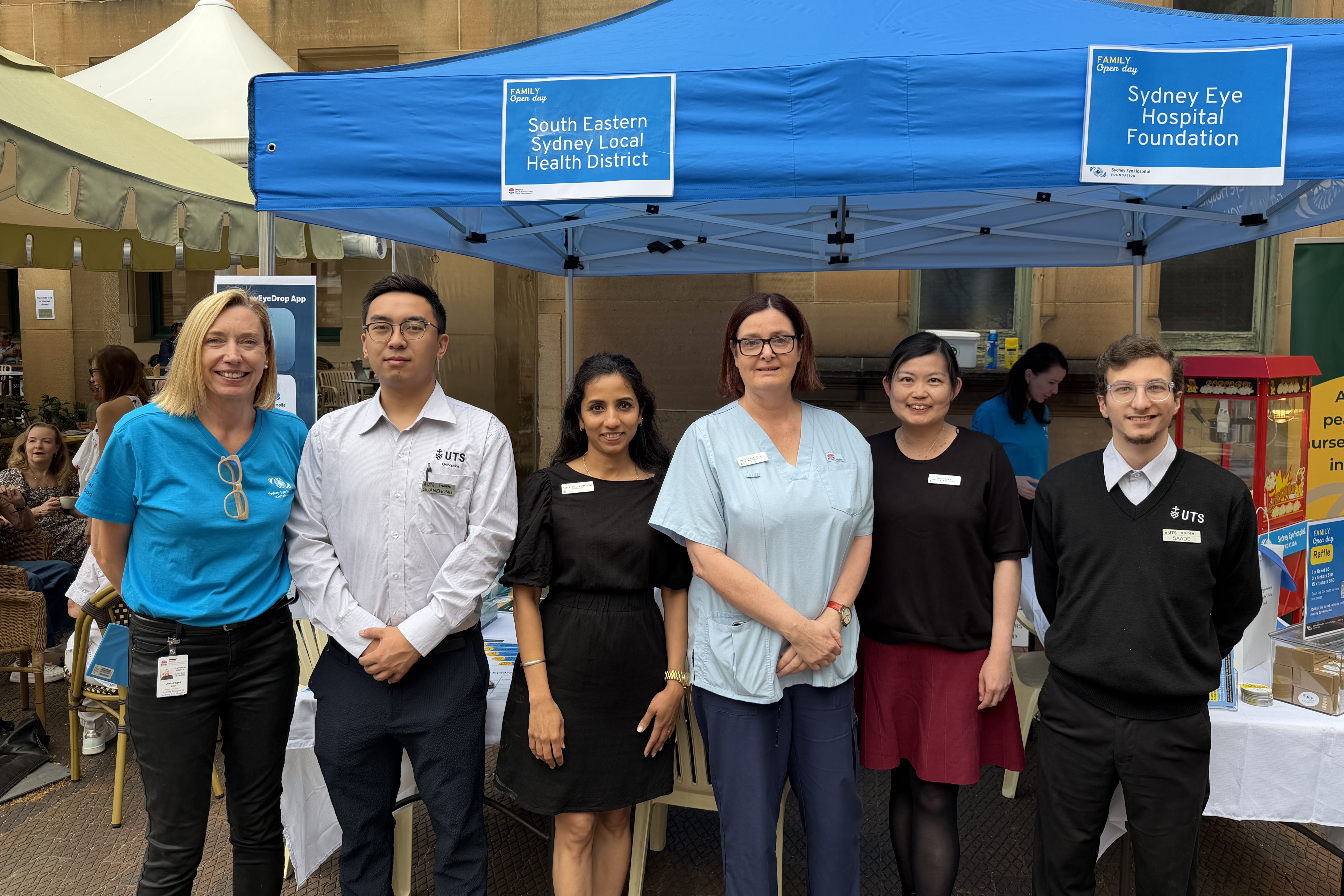 Sydney/Sydney Eye Hospital Staff, the Sydney Eye Hospital Foundation and UTS students at the family open day