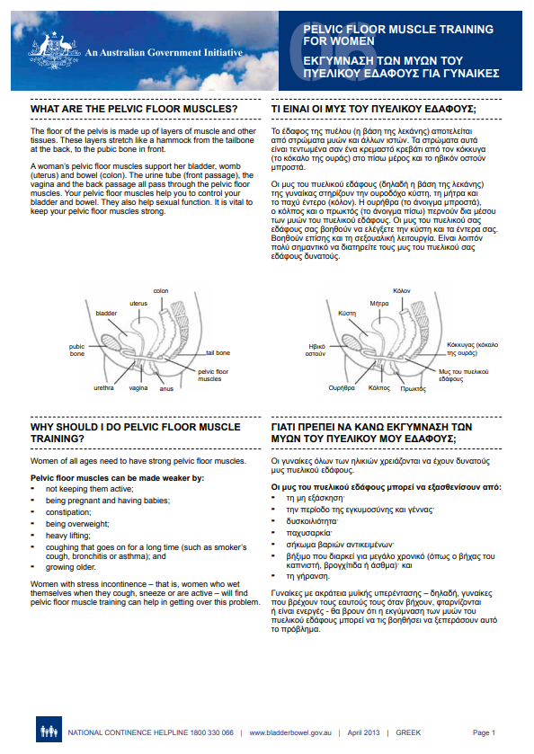Greek Pelvic floor