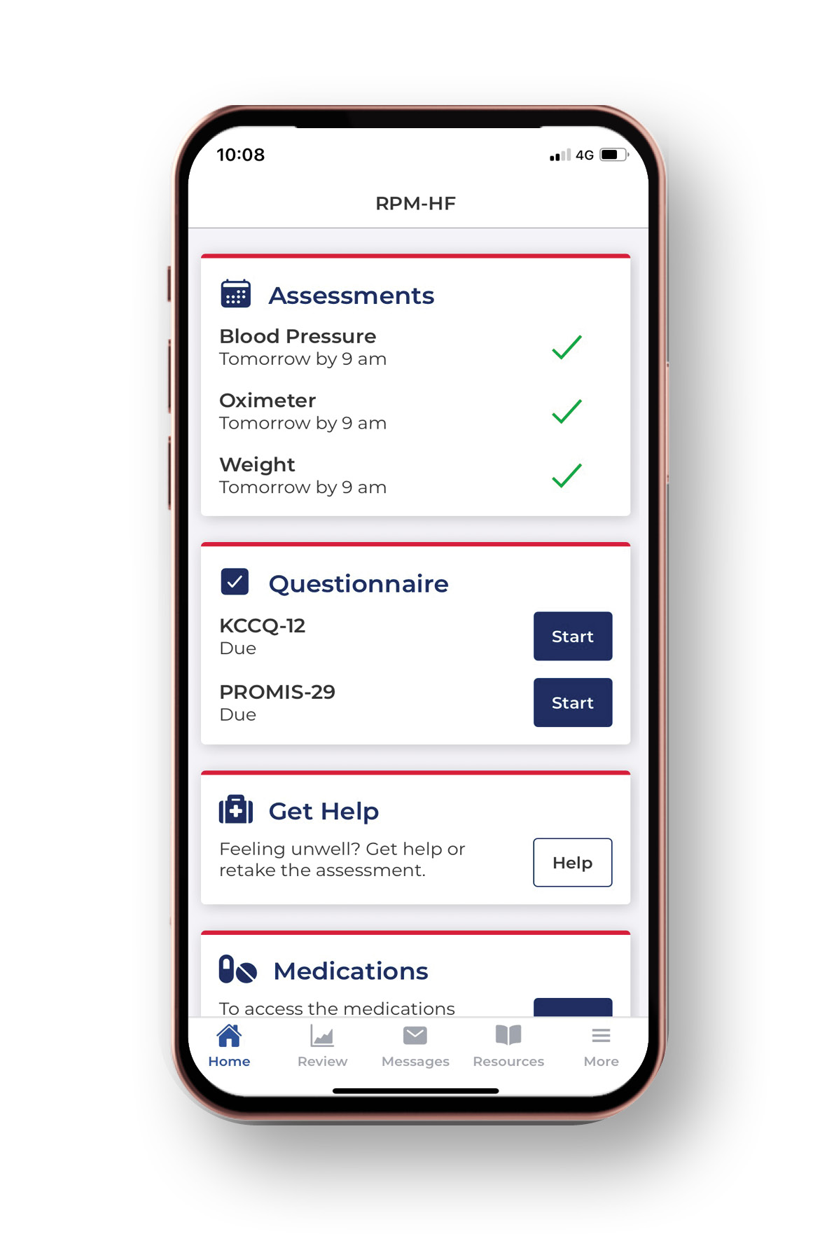 Smartphone with app open