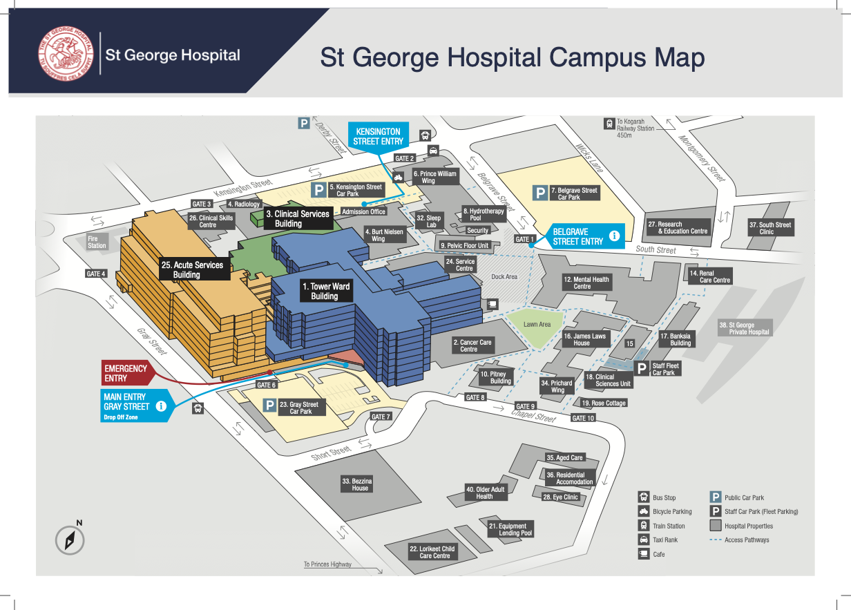 St George Campus Map