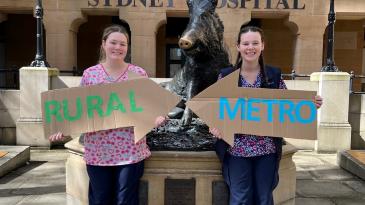 Graduate nurses at Sydney Eye Hospital