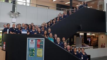 Large group of nurses with Graduation Certificates