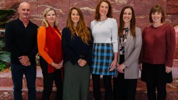 The project team graduating with a Graduate Certificate in Healthcare Redesign, presented by the Agency for Clinical Innovation Centre for Healthcare Redesign
