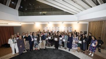 SESLHD winners, finalists and staff pictured at the 2025 CORE Awards